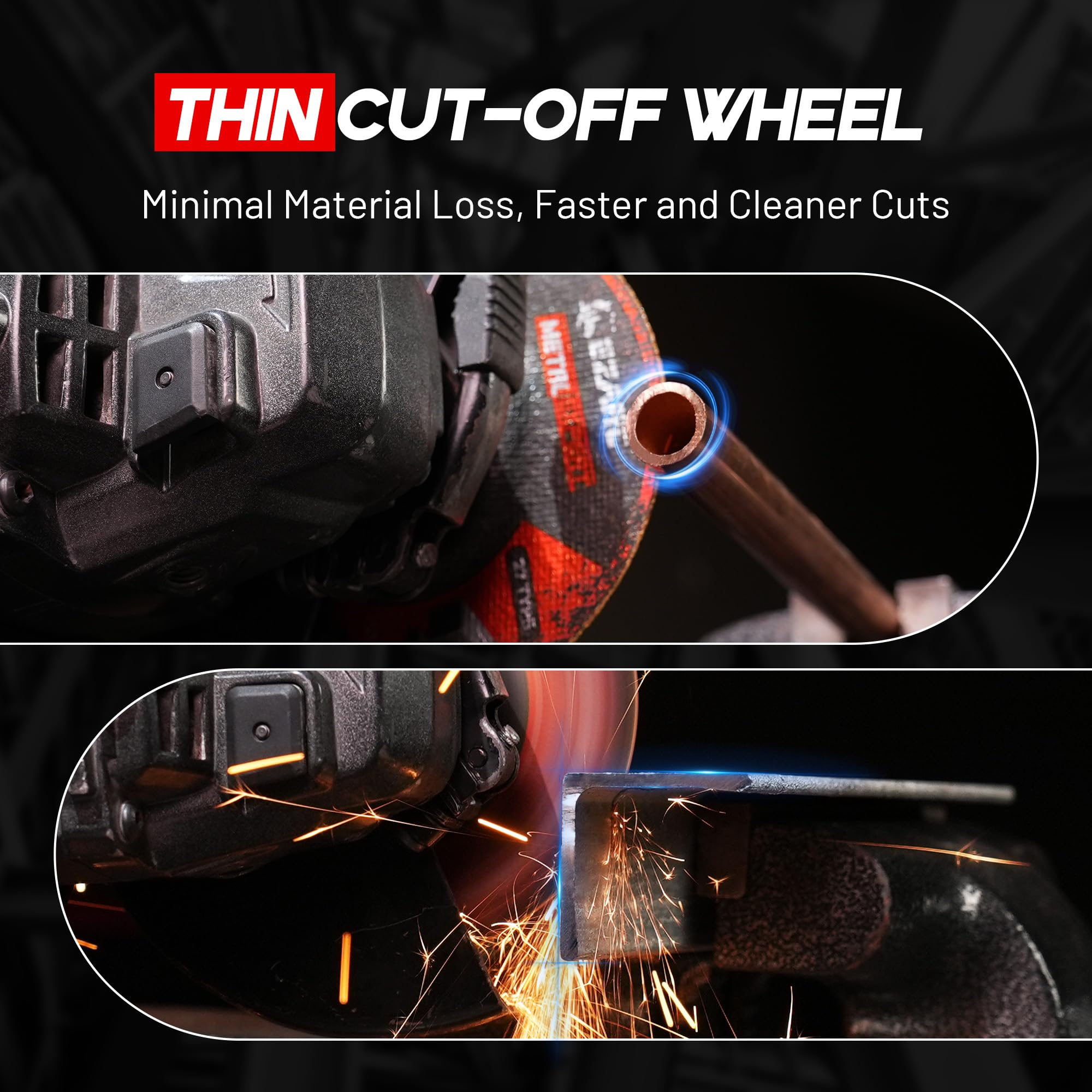 EZARC 4.5" Ultra Thin Cut Off Wheels 25-Pack for Metal & Stainless Steel
