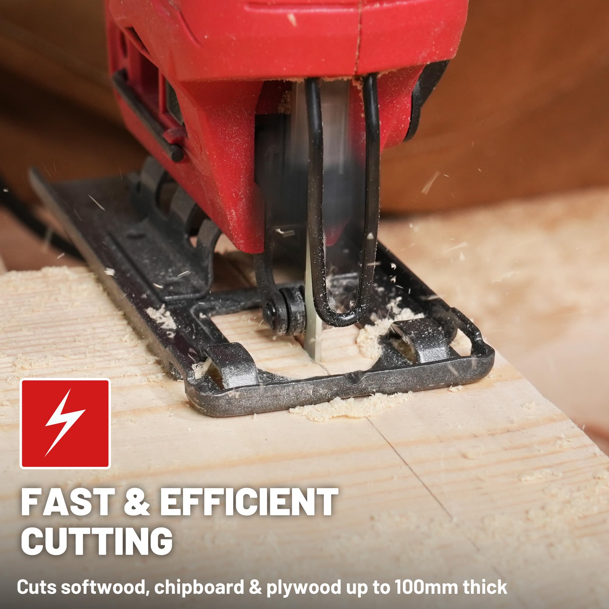 Wood Cutting – Clean/Fast/Curve Cuts, 36-Piece T-Shank Jigsaw Blade Set with Storage Case