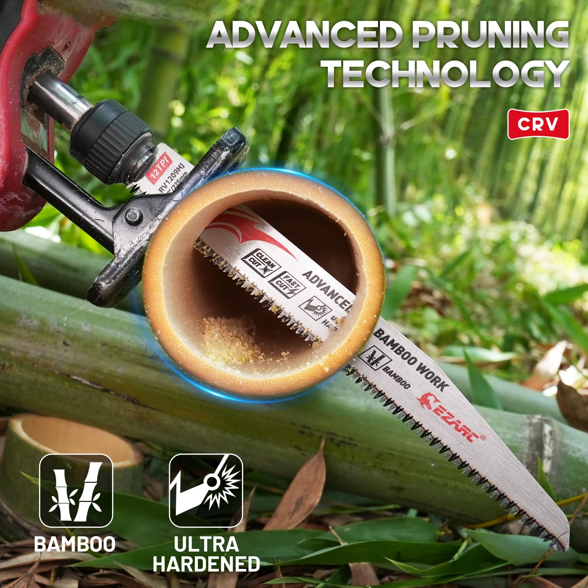 Bamboo Cutting - Japanese Teeth 12 TPI Reciprocating Saw Blades