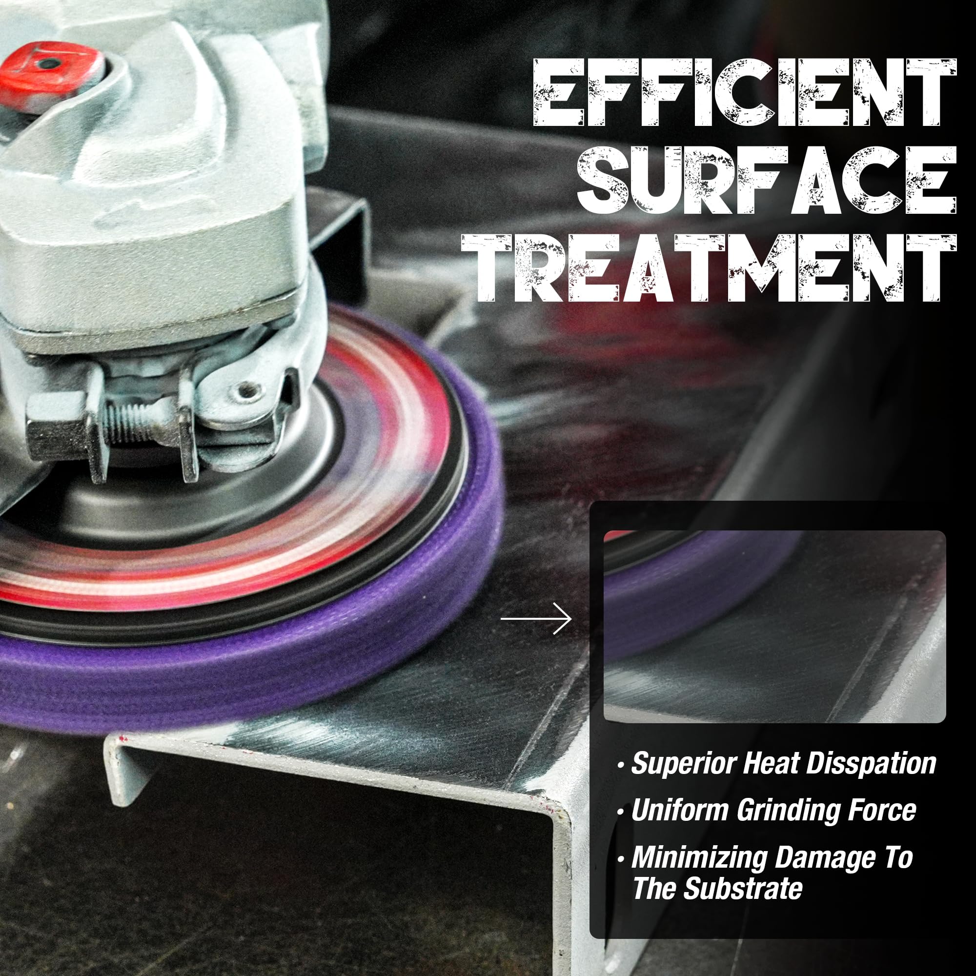 EZARC Stripping Discs 4-1/2" Paint & Rust Removal Wheels for Angle Grinder, Clean and Remove Coatings, Scaling, Welds and Oxidation