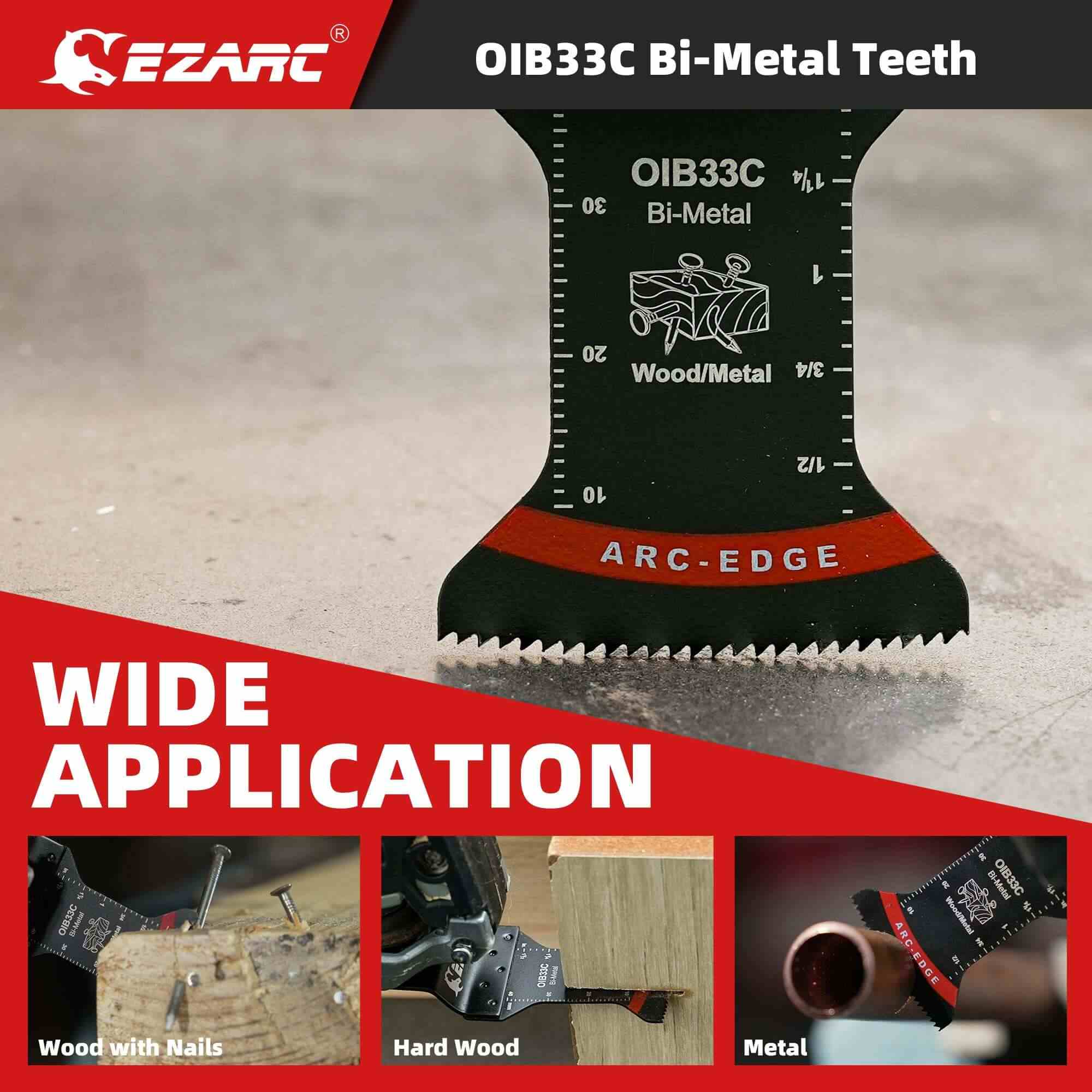 1-1/4 in. Arc Edge Bi-Mteal Oscillating Multitool Blades For General Purpose,OlB33C