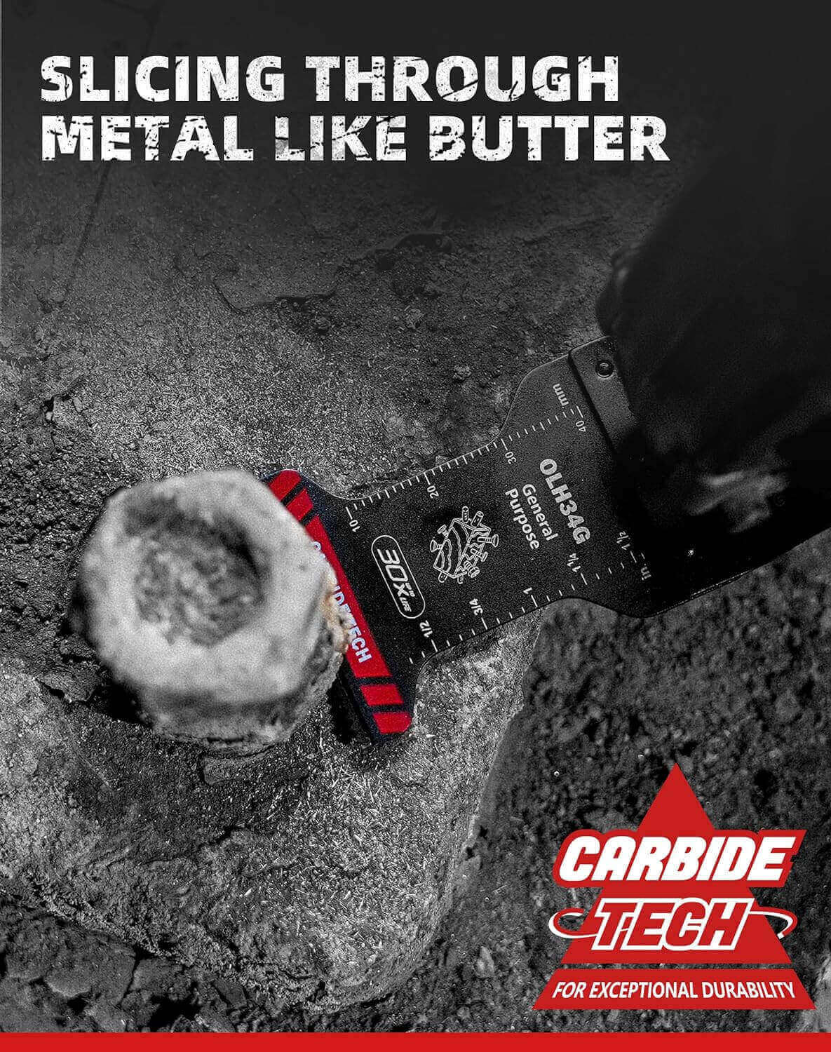 【Recommended products】1-3/8 in. Carbide Oscillating Multi Tool Blade For General Purpose,OLH34G