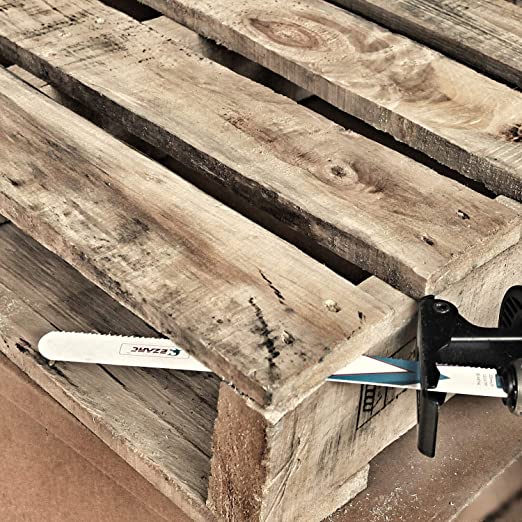 10/14tpi,9 in. Bi-Metal Reciprocating Saw Blade Set For Pallet Dismantling