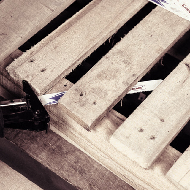 10/14tpi,9 in. Bi-Metal Reciprocating Saw Blade Set For Nail Embedded Wood/Pallet Dismantling