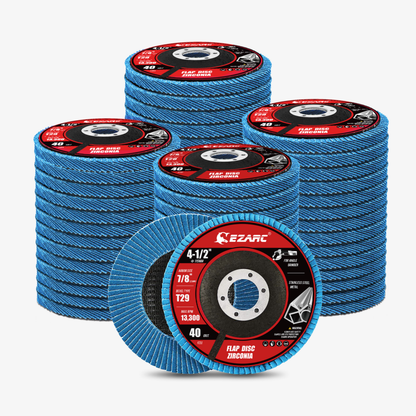 4-1/2 In. T29 Flap Sanding Discs For Stainless Steel, Sheet Metal,40/60/80/120 Grits