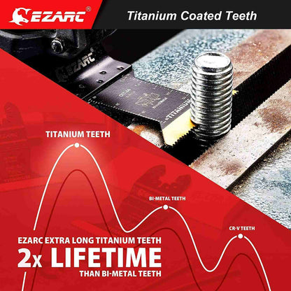 Titanium Oscillating Saw Blades  Set For Multi Purpose,4PCS - EZARC Tools