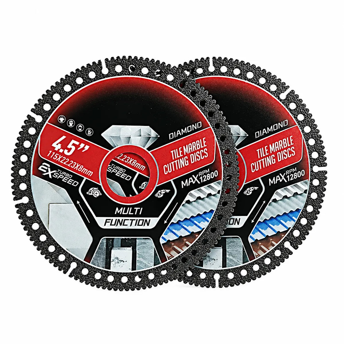 EZARC Multi-Purpose Diamond Saw Blades 2 Pack