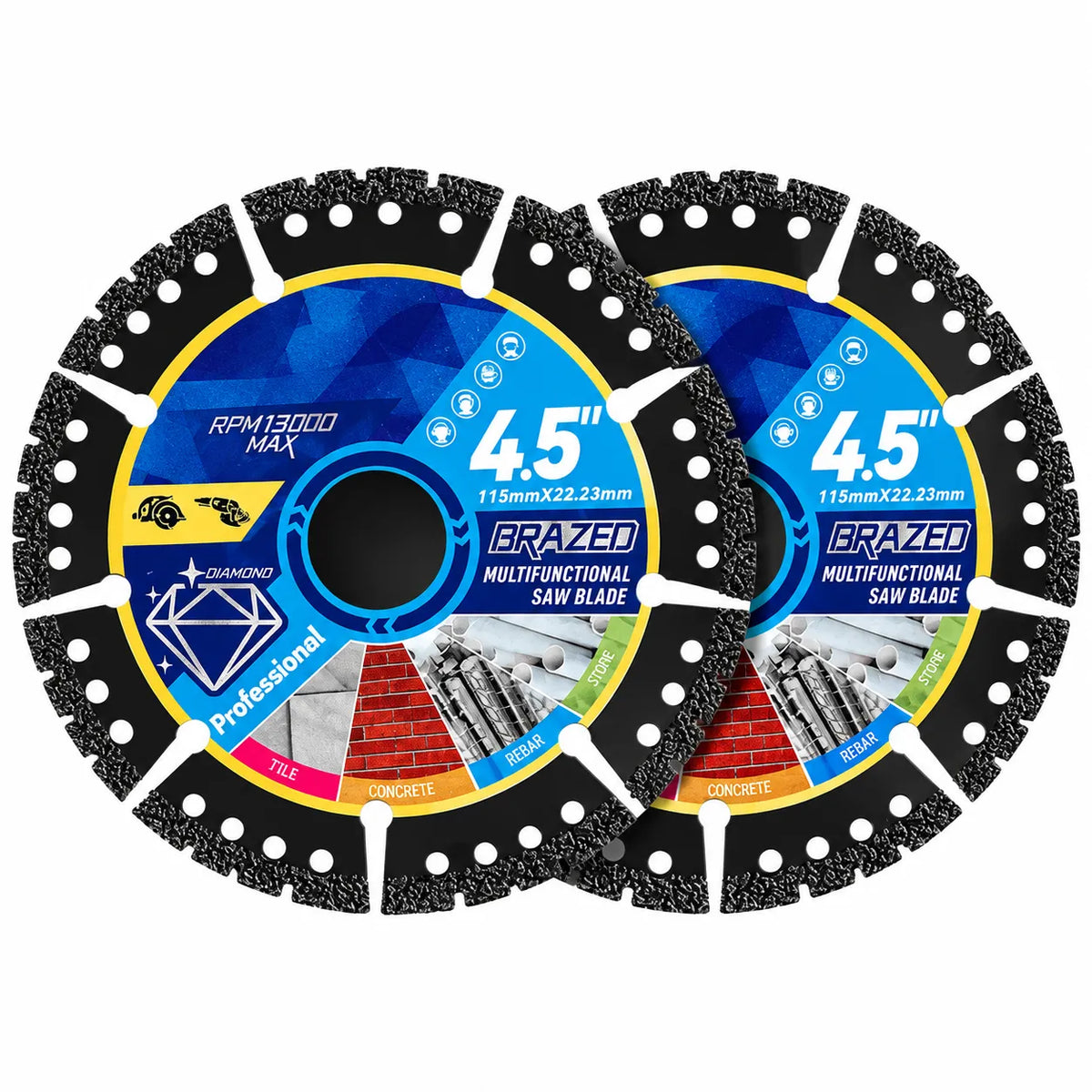 EZARC Multi-Purpose Diamond Saw Blades 2 Pack