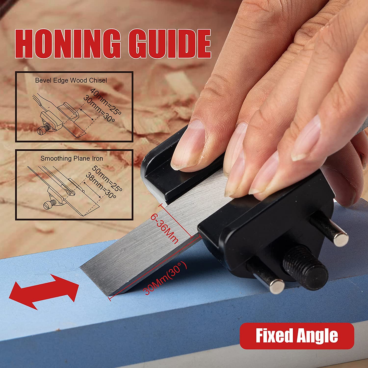 Honing Guide for Wood Chisel, Planer Blade