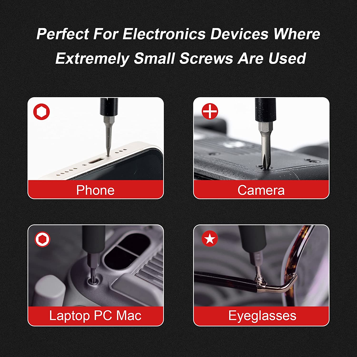 EZARC Precision Screwdriver Set 47 in 1 with Expandable Case Strong Ma