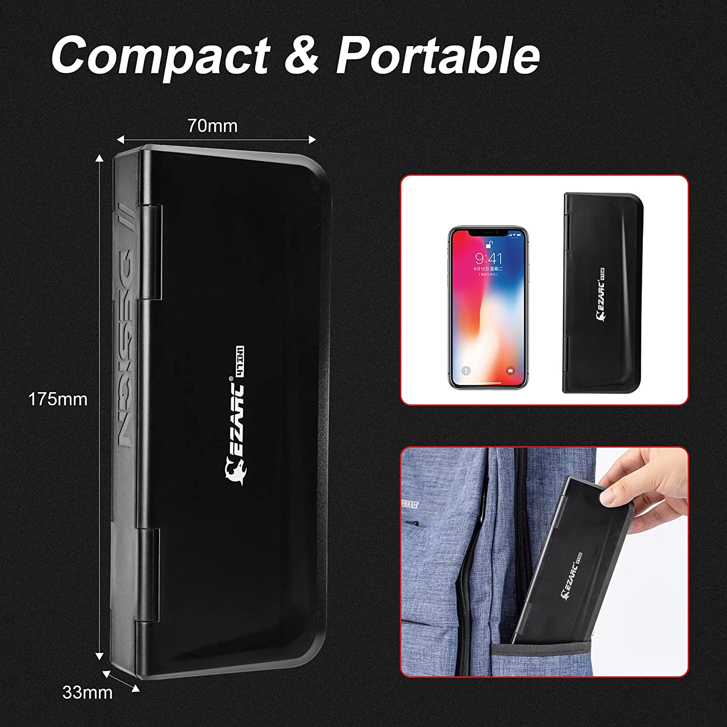 EZARC Precision Screwdriver Set 47 in 1 with Expandable Case Strong Ma