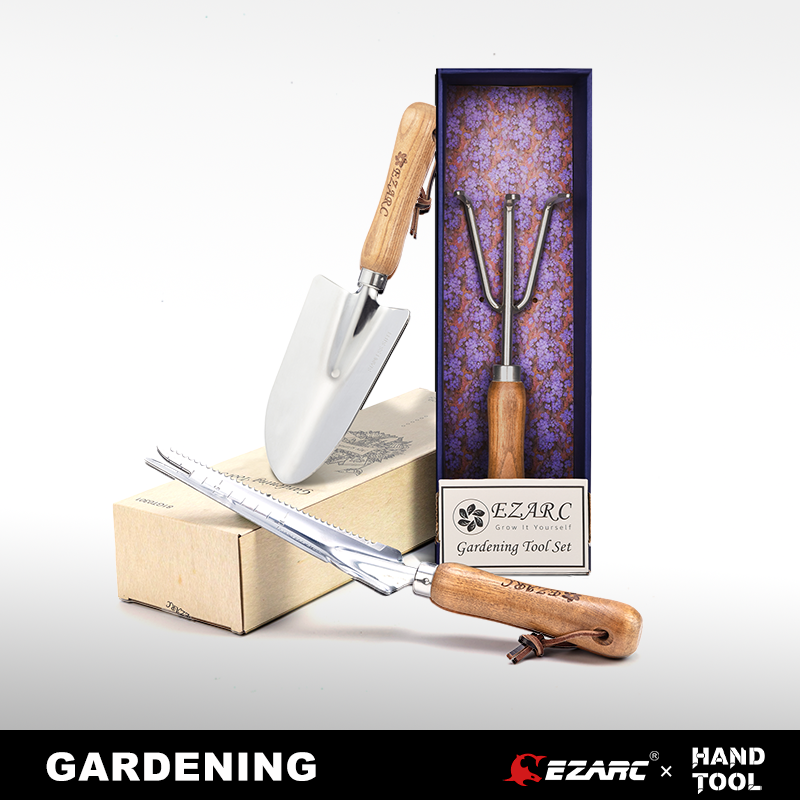 【Limit one set per purchase】EZARC Gardening Tools Set 3 Pieces With Elegant Gift Box